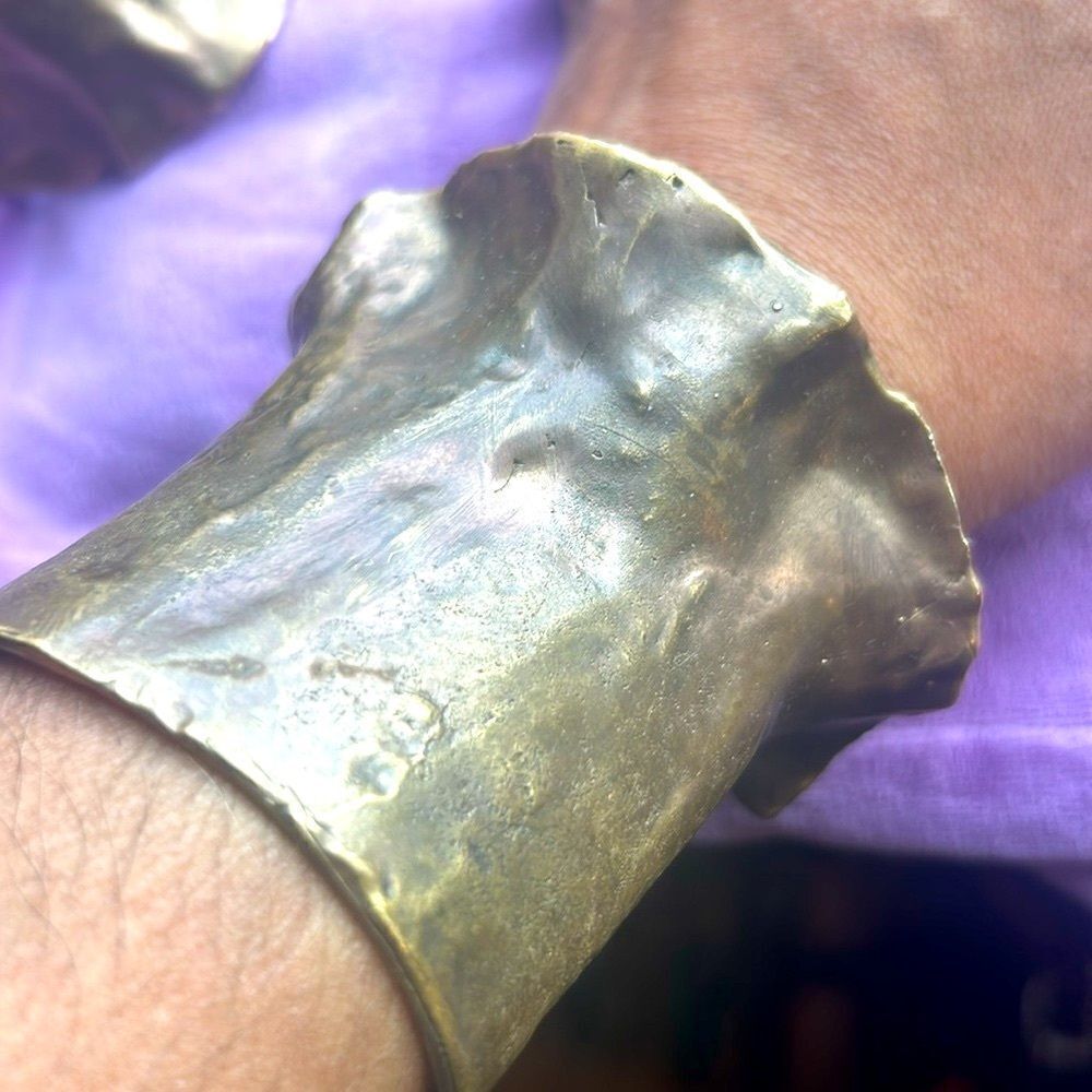 Two Iron cuff bracelets Avant Garde